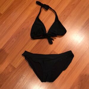 American Eagle outfitters black bikini set